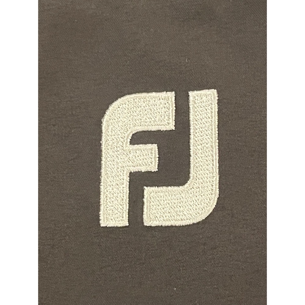 00143 - FootJoy Golf Pullover Windbreaker Dark Gray Mens Medium 1/4 Snap - Picture 11 of 15